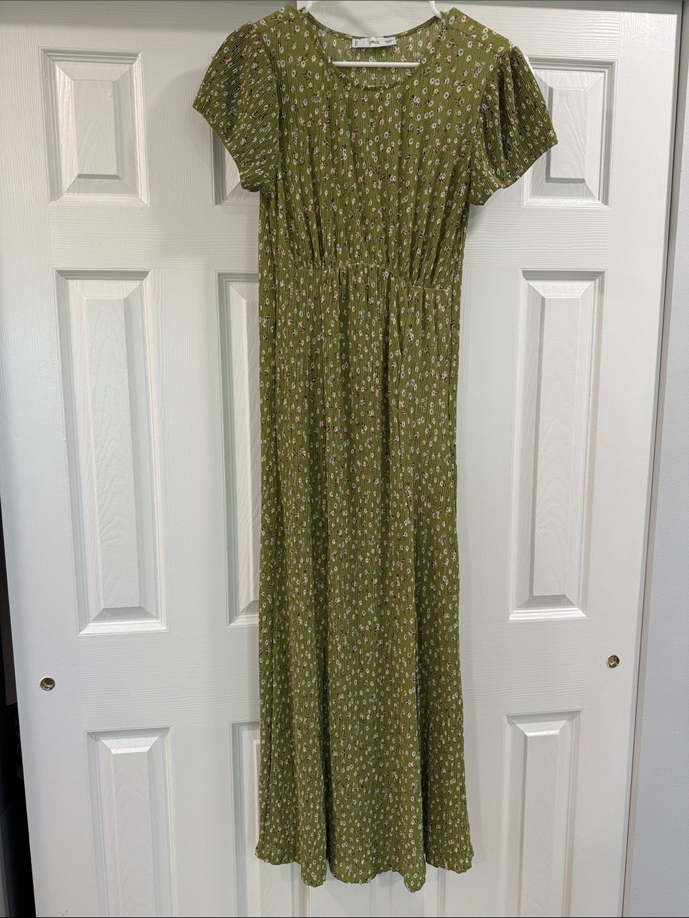 MNG Green Floral Maxi Dress
